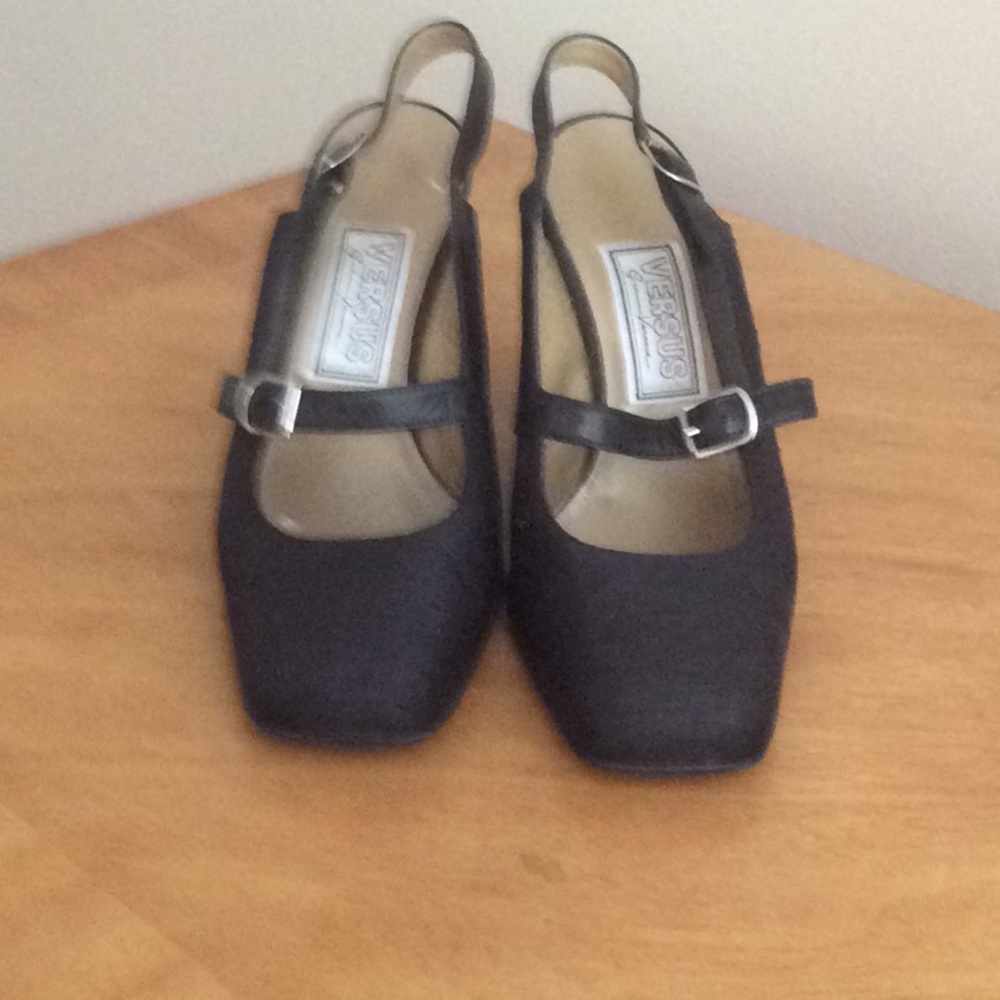 Versus by Versace black  shoes Made in Italy.